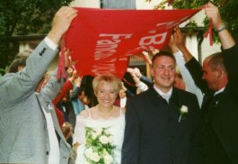 Elke und Thomas Fuchs am 08.07.2000 in Leiblfing