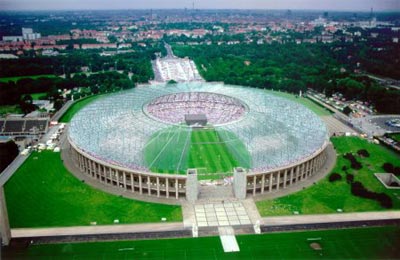 Olympiastadion Berlin 2005 (Fotomontage)